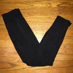 Sun & Shadow Women’s Black Moto Leggings, Size S